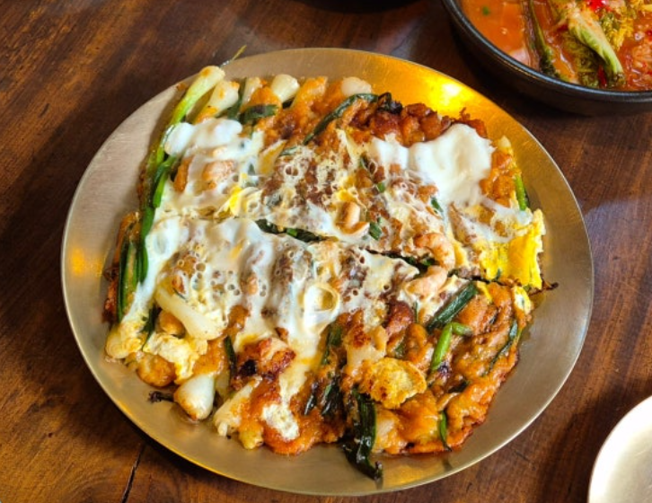 Dongnae pajeon is a regional specialty associated with the Dongnae area of Busan.